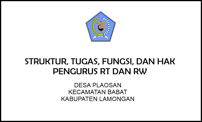 Struktur RT dan RW